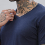 Self Design V-Neck T-shirt